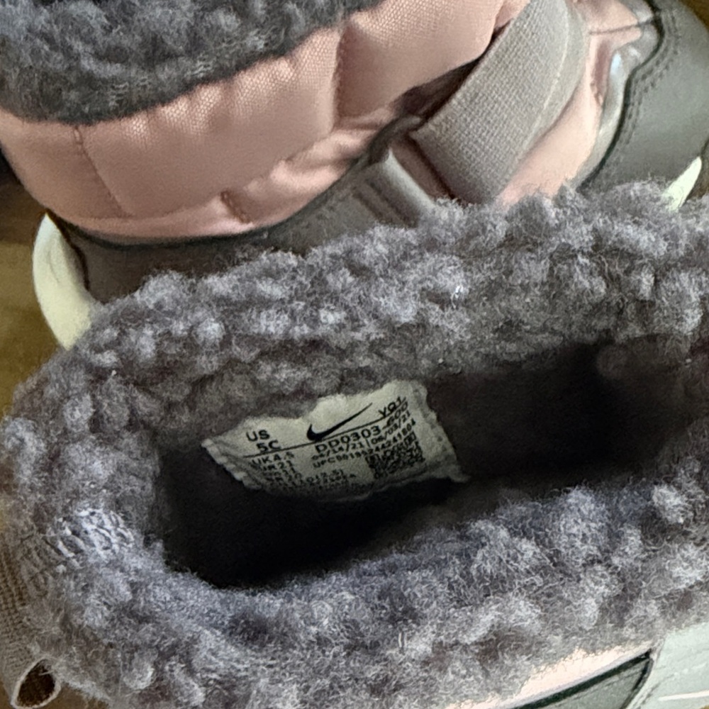 NIKE - boots Kids Girls Flex Advance Winter Boots, Pink & Grey- NWT - Picture 6 of 7